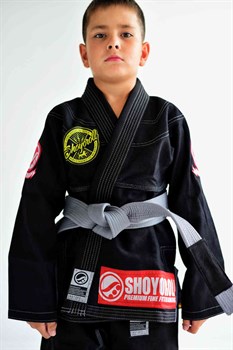 Кимоно детское для Джиу-Джитсу Shoyoroll Classic Basic Красно-черный - фото 10365