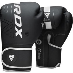 Перчатки боксерские RDX F6 Matte Черно-белый - фото 10532