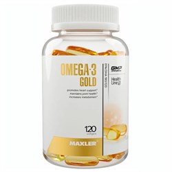 Омега Maxler Omega-3 Gold 120 капс. - фото 10594