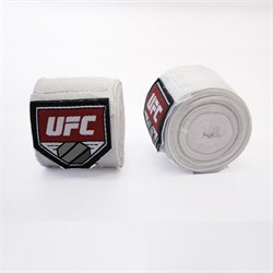 Бинт боксерский UFC (х/б+эластан) Белый   - фото 10667