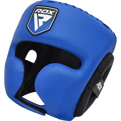Боксерский Шлем С Защитой Для Щек RDX APEX A4 Синий - фото 10948