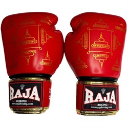 Перчатки боксерские Raja Sak Yant Черно-красный - фото 11106
