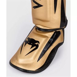Защита голень-стопа Venum Elite EVO черно-золотой - фото 11171