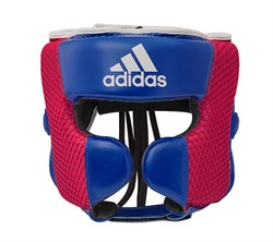 Шлем боксерский Adidas Hybrid 150 Headgear Сине-Красный - фото 11683