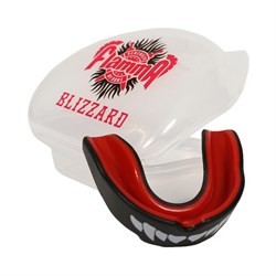Защита рта (капа) FLAMMA - BLIZZARD  MONSTER с футляром Черно-Красная - фото 12099