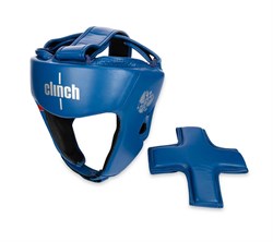 Шлем боксерский Clinch Olimp Dual Синий - фото 12401