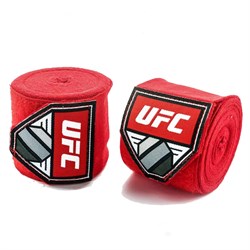 Бинт боксерский UFC (х/б+эластан) Красный  - фото 12754