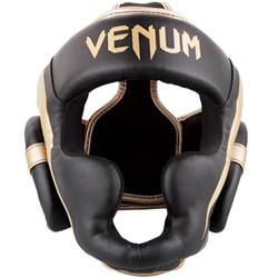 Шлем боксерский Venum Elite Черно-золотой - фото 12784