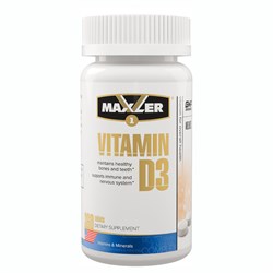 Витамин Д3 Maxler Vitamin D3 1200 IU 180 табл. - фото 13132