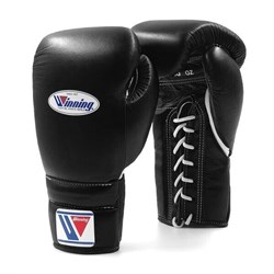 Перчатки боксерские Winning Кожа на шнурках - фото 13168