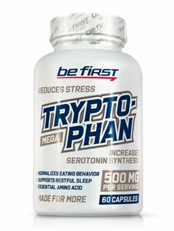 Л-триптофан Be First Tryptophan Mega 500 мг. 60 капс. 13958
