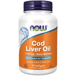 Рыбий жир NOW Cod Liver Oil 90 капс. 15984
