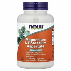 Магний+калий NOW Magnesium Potassium 120 капс. 15970
