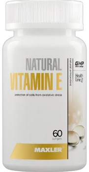 Витамин Е Maxler Natural form 150мг 60 капс. 14796