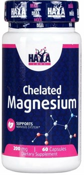 Магний Haya Labs Chelated Magnesium 200мг. 60 капс. 15041