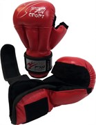 Перчатки для рукопашного боя Рэй-спорт FIGHT-1 иск.кожа Красный