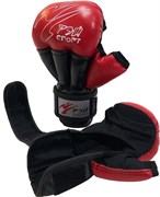 Перчатки для рукопашного боя Рэй-спорт FIGHT-1 кожа Красный