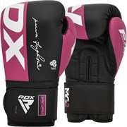Перчатки боксерские RDX BOXING GLOVES REX F4 Розово-черный