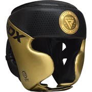 Профессиональный боксёрский шлем RDX TRI LIRA 1 Золото