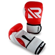 Перчатки боксерские Rage fight gear красно-белый 