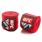 Бинт боксерский UFC (х/б+эластан) Красный 