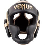 Шлем боксерский Venum Elite Черно-золотой