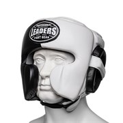 Шлем боксёрский LEADERS LS MEX BK/WH 14166