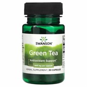 Экстракт зеленого чая Swanson Green Tea 500 мг. 30 капс. 14849