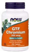 Хром NOW GTF Chromium 200 мкг. 250 табл. 15870