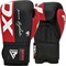 Перчатки боксерские  RDX BOXING GLOVES REX F4 Красно-черный - фото 10505