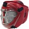 Шлем с пластиковой маской Рэй-Спорт КРИСТАЛЛ-11 иск.кожа Красный - фото 11761
